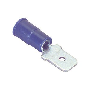 1/4" (16-14) Male Disconnect Crimp Terminal Blue 50 Pcs.